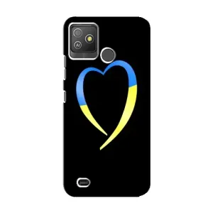 Силиконовый Чехол на Tecno Pop 5 GO (Я-Украина) (Украинское сердце)
