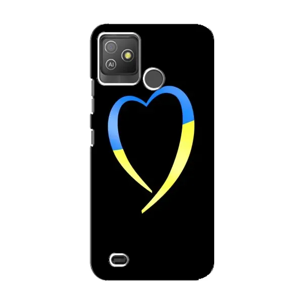 Чехол с рисунком «Украинское сердце» для TECNO Pop 5 GO Чехол с рисунком «Украинское сердце» для TECNO Pop 5 GO
