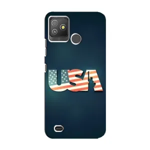 Чехол Флаг USA для Tecno Pop 5 GO (USA)