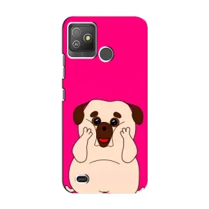 Чохол (ТПУ) Милі песики для Tecno Pop 5 GO (Веселий Мопсік)