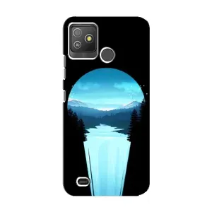 Летний Чехол на Tecno Pop 5 GO (Синий Водопад)
