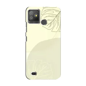 Чехол цветочный дизайн для Tecno Pop 5 GO (Зелёный фон)