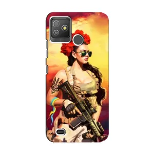 ЗСУ Чехлы (TPU) для Tecno Pop 5 GO (Женщина солдат)