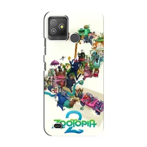Силиконовый чехол с принтом Зоотрополіс для Tecno Pop 5 GO (Зоотрополис логотип)