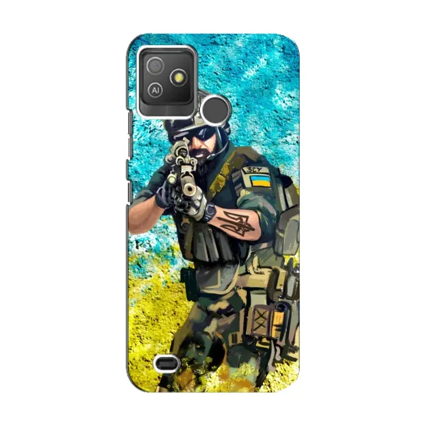 Чехол с рисунком «ЗСУ  Воин» для TECNO Pop 5 GO