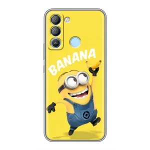 Мультяшный принт на Чехол для Техно Поп 5лте (Banana)