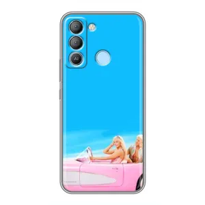 Силіконовый Чохол Барбі фільм на TECNO Pop 5 LTE (Барбі і Кен)