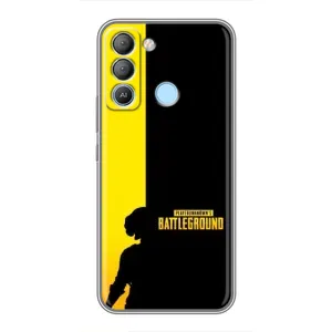 Чохол (TPU) з картинкою "Лого Пабг" на Техно Поп 5 лте (Battlegrounds)