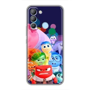 Чехол Головоломка для TECNO Pop 5 LTE - (AlphaPrint) (Герои головоломки)