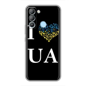 Силиконовый Чехол на TECNO Pop 5 LTE (Я-Украина) (I Love UA)