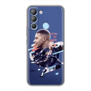 Чохол (TPU) з Футболістом на TECNO Pop 5 LTE (Киліан)