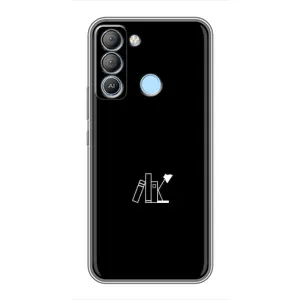 Чехол с картинками на черном фоне для TECNO Pop 5 LTE (Книжки)