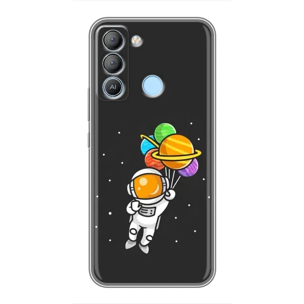 Чехол с рисунком «Космонавт с шариками» для TECNO Pop 5 LTE Чехол с рисунком «Космонавт с шариками» для TECNO Pop 5 LTE