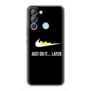 Силиконовый Чехол на TECNO Pop 5 LTE с картинкой Nike (Later)