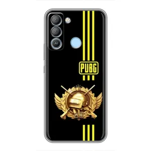 Чохол (TPU) з картинкою "Лого Пабг" на Техно Поп 5 лте (Логотип PUPG)