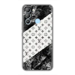 Чохол Стиль Louis Vuitton на TECNO Pop 5 LTE (LV на білому)