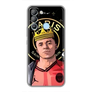 Чохол (TPU) з Футболістом на TECNO Pop 5 LTE (Mbappe King)