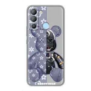 Силиконовый чехол для TECNO Pop 5 LTE (Медведь Louis Vuitton)