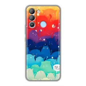 Силіконовий чохол з котиком для TECNO Pop 5 LTE (Mew)