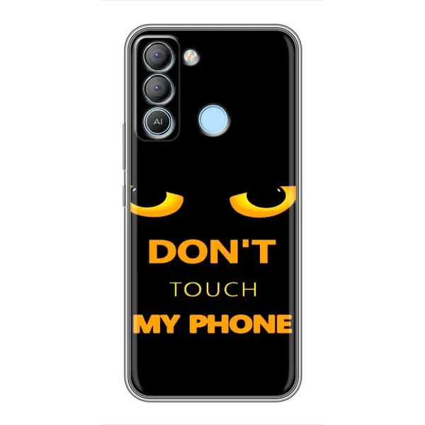 Чехол с рисунком «Не трогай мой телефон» для TECNO Pop 5 LTE Чехол с рисунком «Не трогай мой телефон» для TECNO Pop 5 LTE