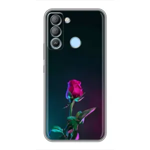 Чехлы с принтом Розочки для TECNO Pop 5 LTE (Ночная роза)