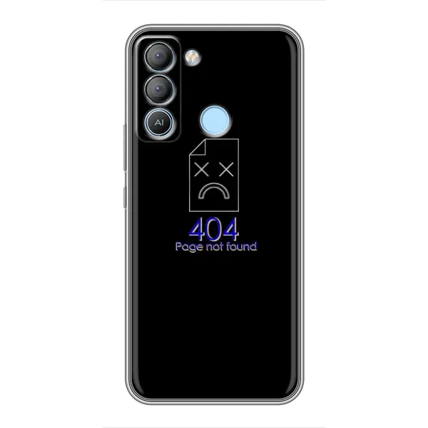 Чехол с рисунком «Ошибка 404» для TECNO Pop 5 LTE Чехол с рисунком «Ошибка 404» для TECNO Pop 5 LTE