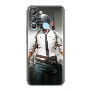 Чохол з картинкою "Герой Pubg" на TECNO Pop 5 LTE (Пабг)