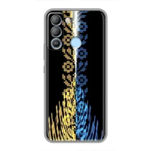 Силіконовый Чохол на TECNO Pop 5 LTE (Патріотична вишиванка)