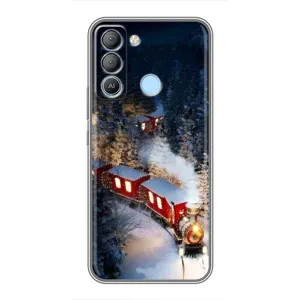 Силіконовий бампер на різдво для TECNO Pop 5 LTE (Потяг)