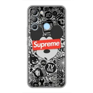 Чехол с Брендами одежды на Техно Поп 5лте (Supreme Маус)
