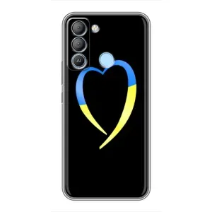 Силиконовый Чехол на TECNO Pop 5 LTE (Я-Украина) (Украинское сердце)