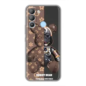 Силиконовый чехол для TECNO Pop 5 LTE (Медмедь Луи Виттон)