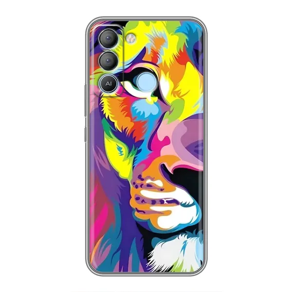 Чехол с рисунком «Яркий Лев» для TECNO Pop 5 LTE