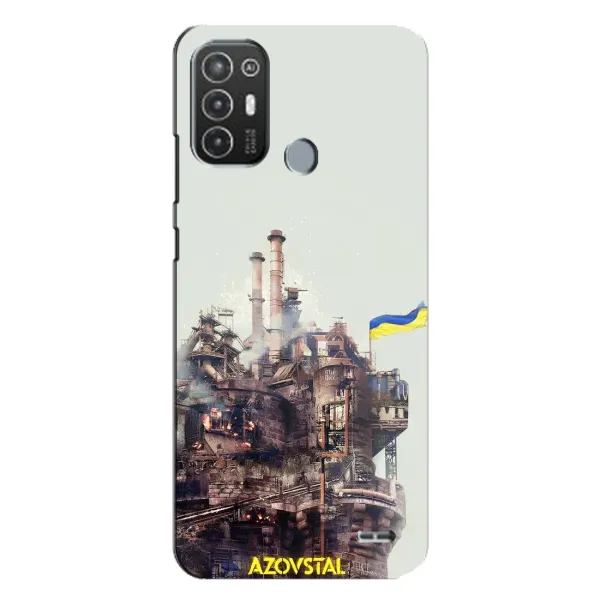 Чохол з малюнком «Азовсталь» для TECNO Pop 6 Pro (BE8) Чохол з малюнком «Азовсталь» для TECNO Pop 6 Pro (BE8)