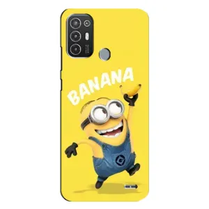 Мультяшний принт на Чохол для Техно Поп 6 про (Banana)