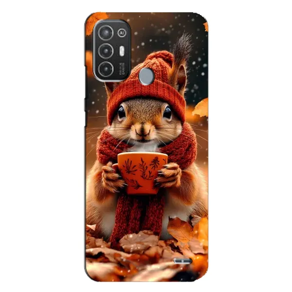 Чохол з малюнком «Білка з кавою» для TECNO Pop 6 Pro (BE8) Чохол з малюнком «Білка з кавою» для TECNO Pop 6 Pro (BE8)