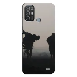 Чохли на військову тематику для TECNO Pop 6 Pro (BE8) (Бій солдат)