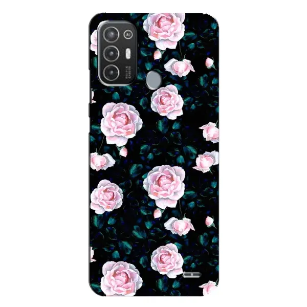 Чехол с рисунком «Чайные розы» для TECNO Pop 6 Pro (BE8)