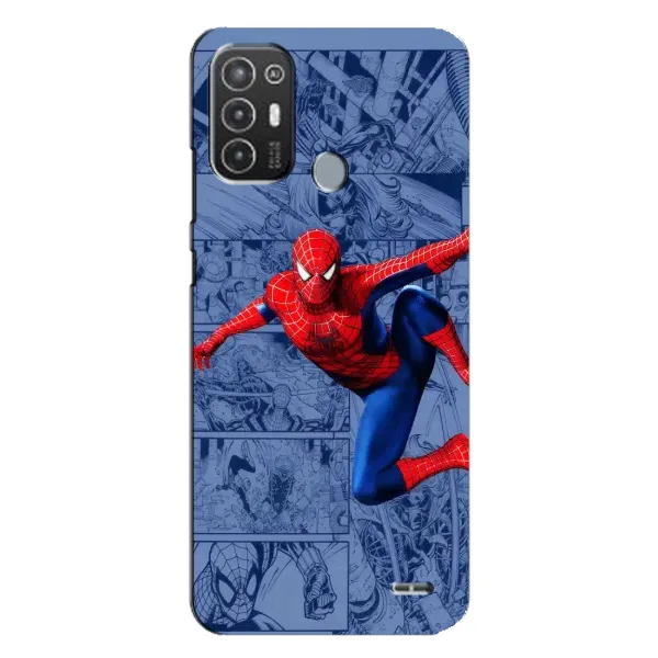 Чехол с рисунком «Человек Паук» для TECNO Pop 6 Pro (BE8)