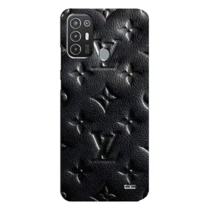 Текстурный Чехол Louis Vuitton для Техно Поп 6 про (Черный ЛВ)