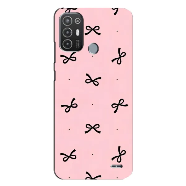 Чехол с рисунком «Черные бантики» для TECNO Pop 6 Pro (BE8) Чехол с рисунком «Черные бантики» для TECNO Pop 6 Pro (BE8)