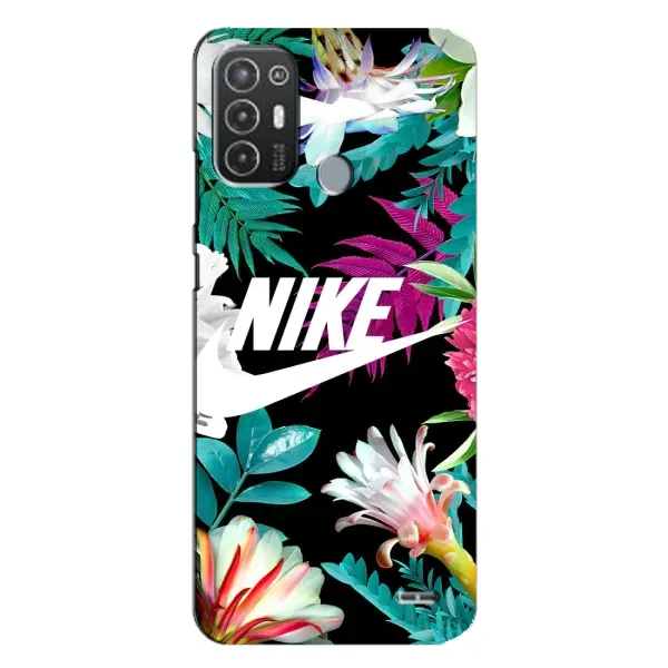Чехол с рисунком «Цветочный Nike» для TECNO Pop 6 Pro (BE8) Чехол с рисунком «Цветочный Nike» для TECNO Pop 6 Pro (BE8)