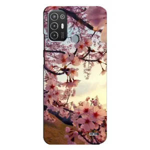Чехол с принтом САКУРЫ на TECNO Pop 6 Pro (BE8) (Цветущая сакура)