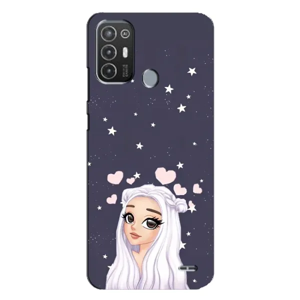 Чехол с рисунком «Девушка и сердечки» для TECNO Pop 6 Pro (BE8) Чехол с рисунком «Девушка и сердечки» для TECNO Pop 6 Pro (BE8)