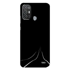 Чохол з картинками на чорному фоні для TECNO Pop 6 Pro (BE8) (Дорога)