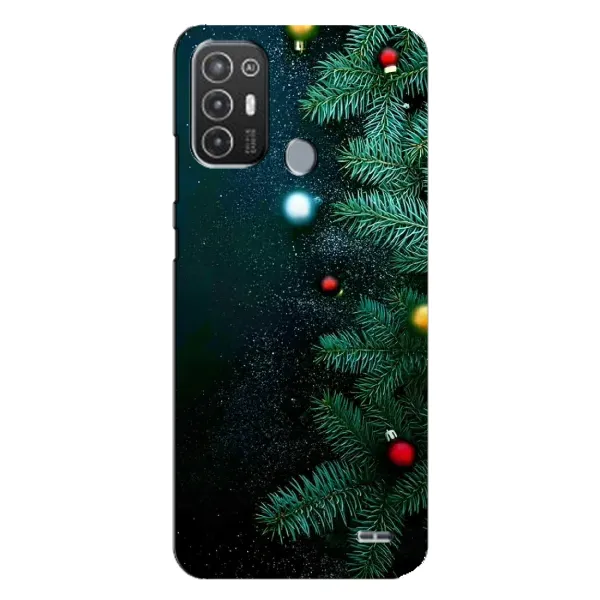 Чехол с рисунком «Елка» для TECNO Pop 6 Pro (BE8)