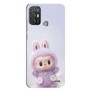 Чохол з принтом Лабубу для TECNO Pop 6 Pro (BE8) (Фіолетовий Лабубу)
