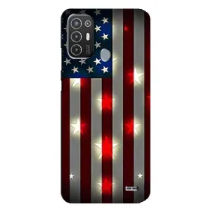 Чохол Прапор USA для TECNO Pop 6 Pro (BE8) (Прапор США 2)