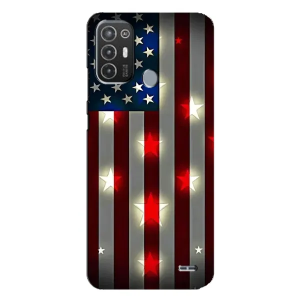 Чехол с рисунком «Флаг США 2» для TECNO Pop 6 Pro (BE8) Чехол с рисунком «Флаг США 2» для TECNO Pop 6 Pro (BE8)