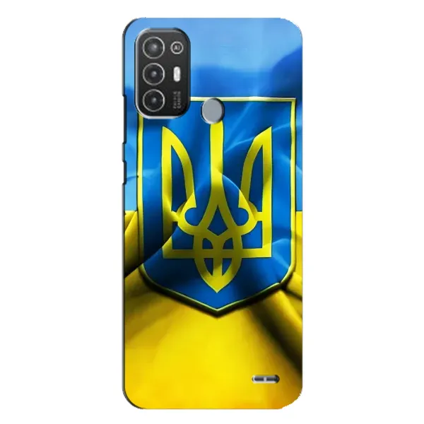 Чехол с рисунком «Герб и Флаг Украины» для TECNO Pop 6 Pro (BE8) Чехол с рисунком «Герб и Флаг Украины» для TECNO Pop 6 Pro (BE8)